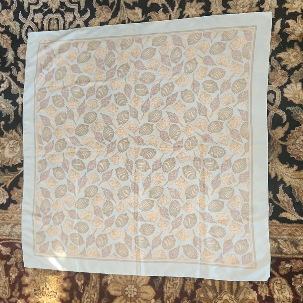 Beautiful Seashell Silk Scarf
